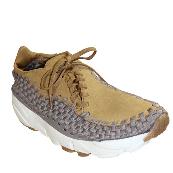 Nike Air Footscape Woven Gold Sepia Stone Chukka Sneaker Size 7.5 - Picture 6 of 12